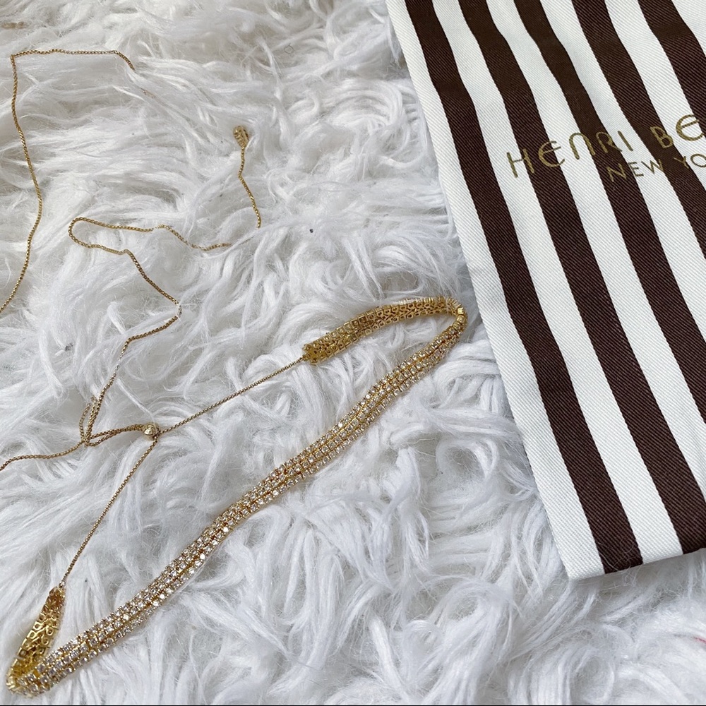 HENRI BENDEL PAVE NECKLACE